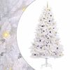 vidaXL Artificial Christmas Tree 300 cm PVC and Steel White