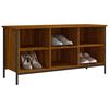 vidaXL Shoe Cabinet Brown Oak 100x35x50 cm Engineered Wood