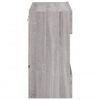 vidaXL TV Wall Cabinet with LED Lights Grey Sonoma 58.5x30x60.5 cm