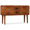 vidaXL Sideboard Solid Wood with Honey Finish 120x30x75 cm