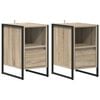vidaXL Bedside Table 2 pcs Sonoma Oak 39.5 x 30 x 50 cm