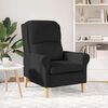 vidaXL Armchair Black 76 x 94 x 102 cm Fabric