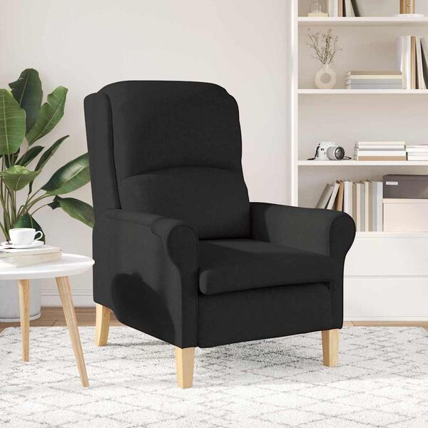 vidaXL Armchair Black 76 x 94 x 102 cm Fabric
