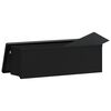 vidaXL Storage Bench Foldable Black PVC