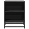 vidaXL Bedside Cabinets 2 pcs Black 40x31x50 cm Engineered Wood and Metal
