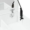 vidaXL Dressing Table with Mirror White 73x46.5x120 cm