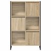 vidaXL Book Cabinet Sonoma 68 x 30 x 108.5 cm Engineered Wood