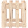 vidaXL Garden Planter with Fence Design 40x40x40 cm Solid Wood Pine