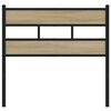 vidaXL Headboard Sonoma Oak 90 cm Iron and Engineered Wood