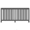 vidaXL Radiator Cover Grey 169x19x84 cm Solid Wood Pine