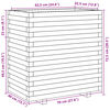 vidaXL Garden Planter Wax Brown 70x40x72.5 cm Solid Wood Pine