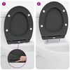 vidaXL Toilet Seat Anthracite 47 x 37.5 x 3.8 cm Duroplast