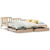 vidaXL Daybed with Trundle and Drawers without Mattress 90x200 cm