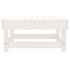 vidaXL Garden Footstool White Solid Wood Pine