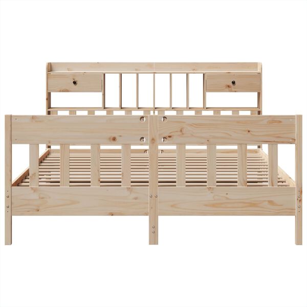 vidaXL Bed Frame without Mattress 180x200 cm Super King Solid Wood Pine