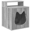 vidaXL Cat House Grey Sonoma 42.5 x 40 x 53.5 cm Engineered Wood