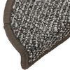 vidaXL Carpet Stair Treads 15 pcs Anthracite 65x21x4 cm