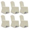 vidaXL Chair Cover Stretch Cream 12 pcs