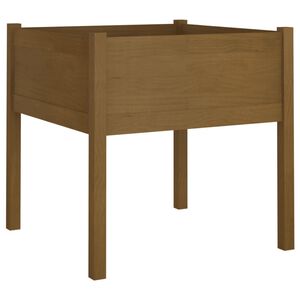 vidaXL Garden Planter | Honey Brown | Solid Pine wood | 70x70x70 cm | Durable
