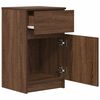vidaXL Bedside Cabinet Brown Oak 39x35x65 cm Engineered Wood