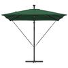 vidaXL Cantilever Banana Parasol Green 249 x 249 x 250 cm
