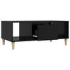 vidaXL Coffee Table Black 90x50x36,5 cm Engineered Wood
