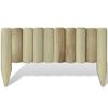 vidaXL Lawn Log Panels 10 pcs Wood 60 cm