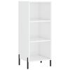 vidaXL Sideboard High Gloss White 34,5x32,5x90 cm Engineered Wood