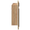 vidaXL LED Mirror Cabinet Artisan oak 100 x 12 x 45 cm Engineered Wood