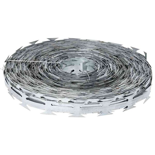 vidaXL Razor Wire Silver 5000 x 1.9 cm Galvanised steel
