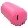 vidaXL Inflatable Gymnastic Roll with Pump 120x75 cm PVC Pink