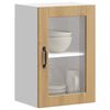 vidaXL Kitchen Wall Cabinet with Glass Door&nbsp;Porto Artisan Oak