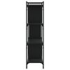 vidaXL Bookcase 4-Tier Black 76x32x123 cm Engineered Wood