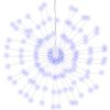 vidaXL Christmas Starburst Lights 140 LEDs 2 pcs Blue 17 cm
