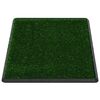 vidaXL Pet Toilet with Tray & Faux Turf Green 76x51x3 cm WC