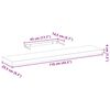 vidaXL Floating Shelf 110x23.5x4 cm Engineered Wood