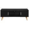 vidaXL TV Cabinet Black 120x40x46 cm MDF