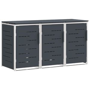 vidaXL Wheelie Bin Storage Anthracite 207 x 77.5 x 112.5 cm
