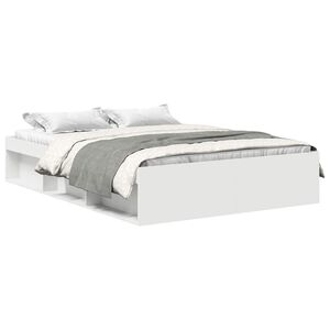 vidaXL Bed Frame without Mattress White 140x200 cm