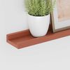 vidaXL Wall Shelf with Shelf 2 pcs Red 60 x 9 x 3 cm Engineered Wood
