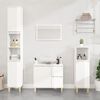 vidaXL Bathroom Cabinet High Gloss White 30x30x100 cm Engineered Wood