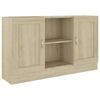 vidaXL Sideboard Sonoma Oak 120x30,5x70 cm Engineered Wood