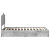 vidaXL Storage Bed Concrete Grey 75 x 190 cm Engineered Wood