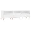 vidaXL TV Cabinet White 150x30x44.5 cm Engineered Wood