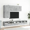vidaXL TV Wall Cabinet Concrete Grey 60x30x30 cm Engineered Wood