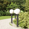 vidaXL Bollard Lights 3 pcs 80 cm Black IP44