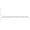 vidaXL Metal Bed Frame without Mattress with Headboard White 75x190cm