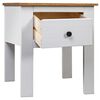 vidaXL Bedside Cabinet White 46x40x57 cm Pine Panama Range