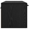 vidaXL Wall-Mounted Cabinet Wall-mounted Black Oak 60 x 36.5 x 35 cm