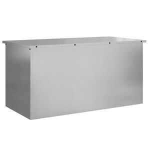 vidaXL Garden Storage Cushion Box Galvanised Steel 100 x 50.5 x 50 cm